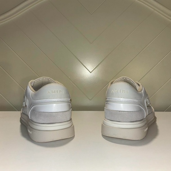 AMIRI Off-White Leather Sneakers